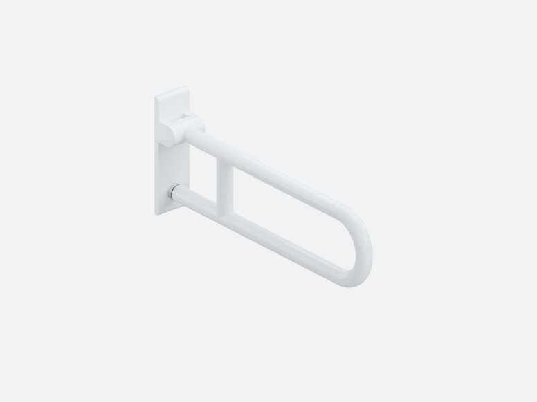 Hinged support rail